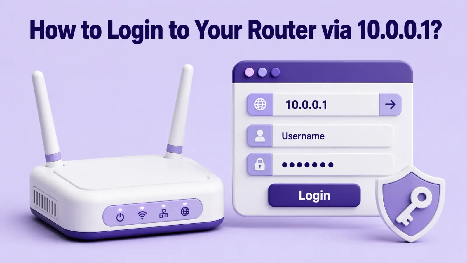 10.0.0.1 admin is local Router sign-in form illustrating 10.0.0.1 admin terms — login happens on your device
